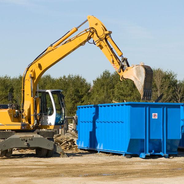 how does a residential dumpster rental service work in Erin NY